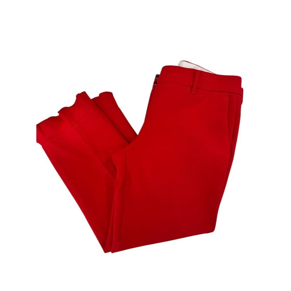 Ann Taylor Petite Women's Red‎ cropped Dress Pants Size 6 Workwear Trousers